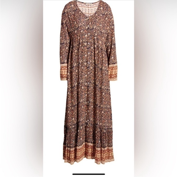 FAHERTY Toluca Floral Maxi Dress Large - Picture 3 of 9